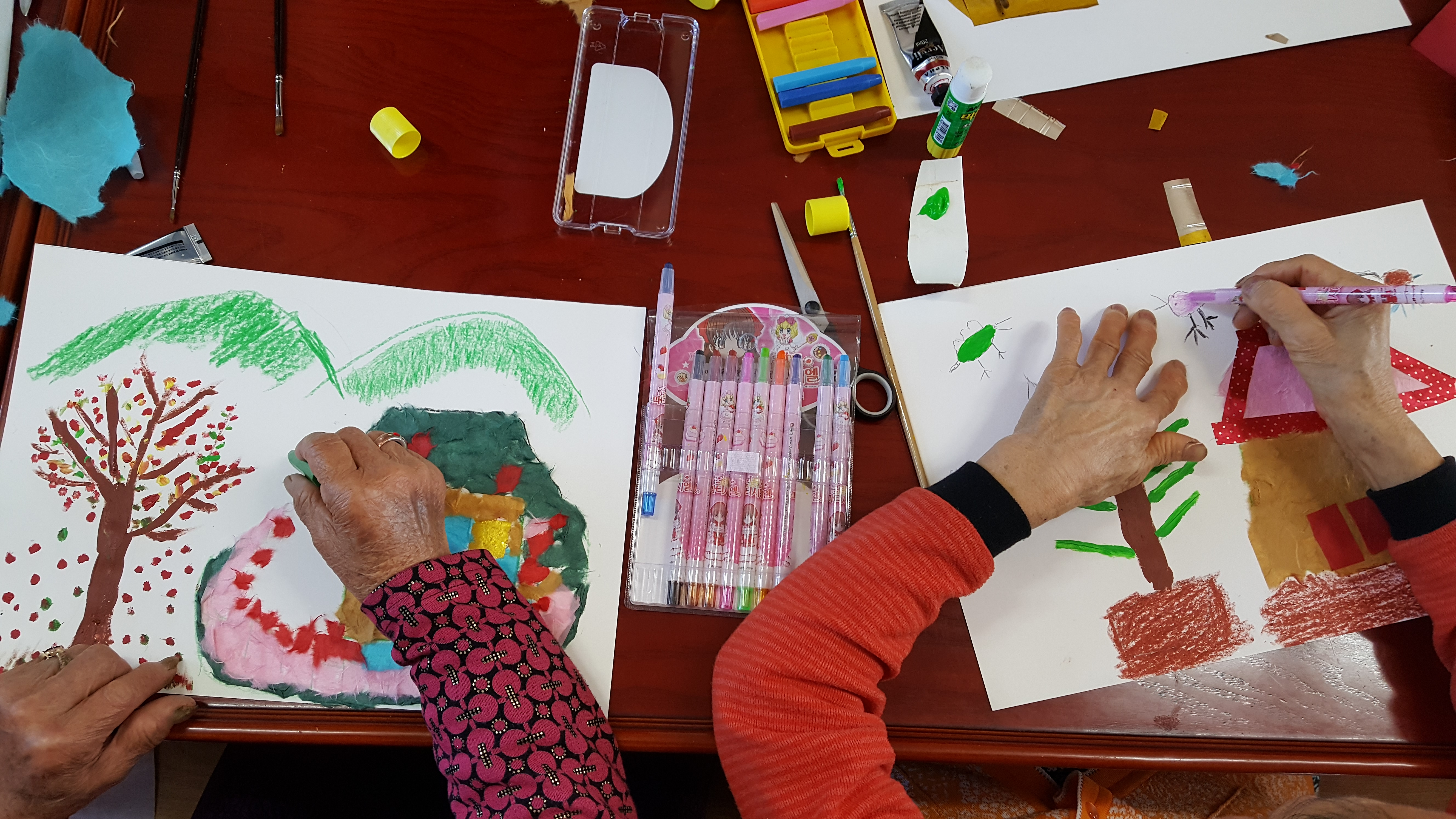 2018 상반기 읍 ·면지역 평생학습센터 프로그램(힐링미술교실) 이미지