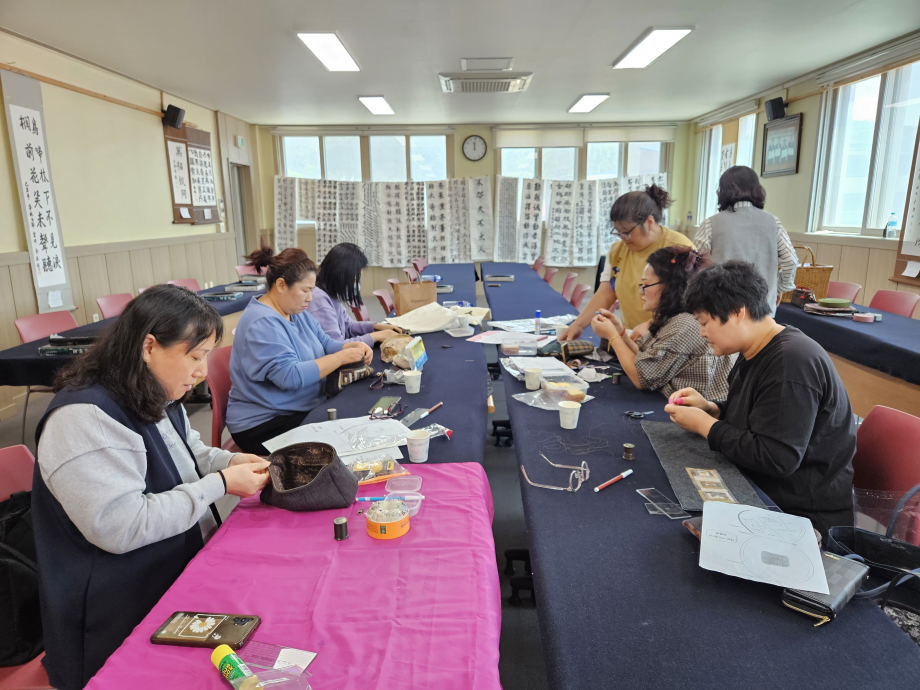 2023 사곡면 상반기 프로그램 "한땀한땀 퀼트 빅백" 이미지