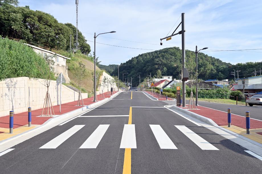 공주시, 옥룡동 대추골 도시계획도로 ‘이동백소리길’ 개통 이미지